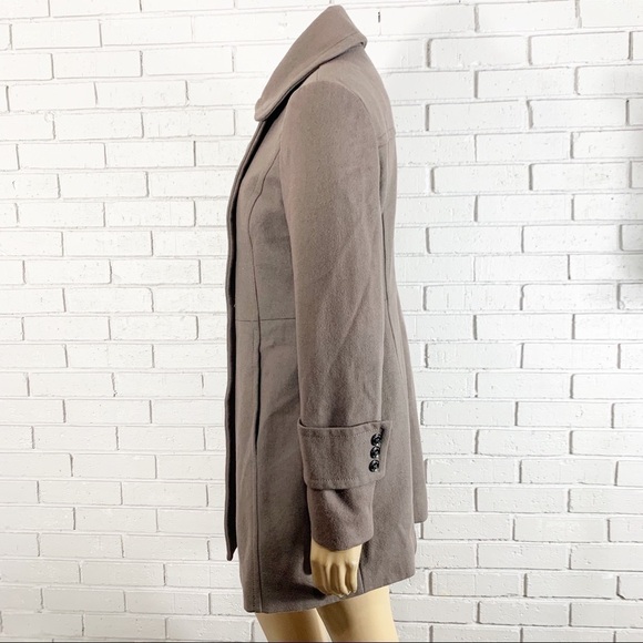 Kenneth Cole Women’s Gray Wool Blend Military Coat - Picture 6 of 8